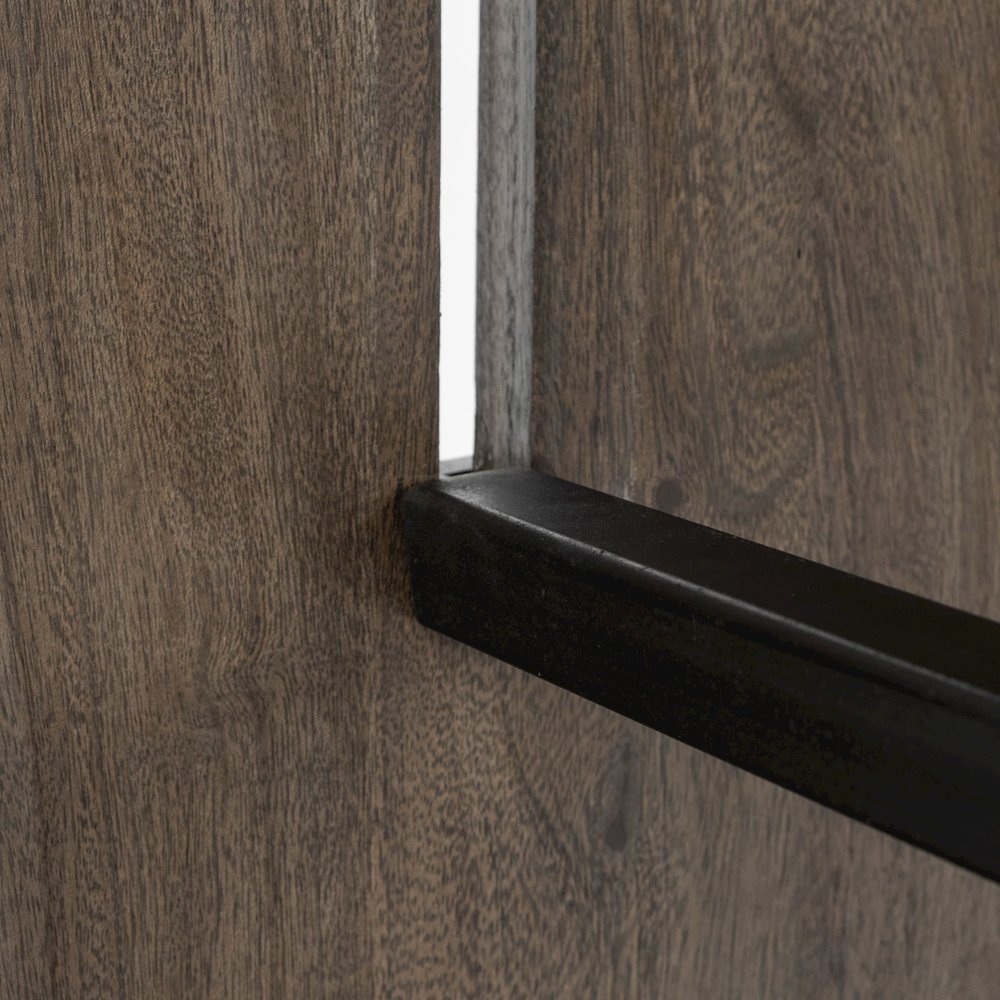 Live-Edge Wooden Brown Console Table. Picture 8
