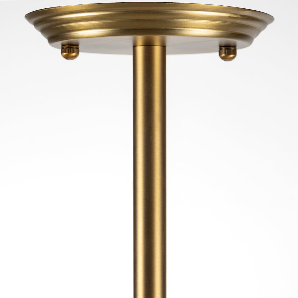 Glass Globe And Gold Metal Chandelier. Picture 4