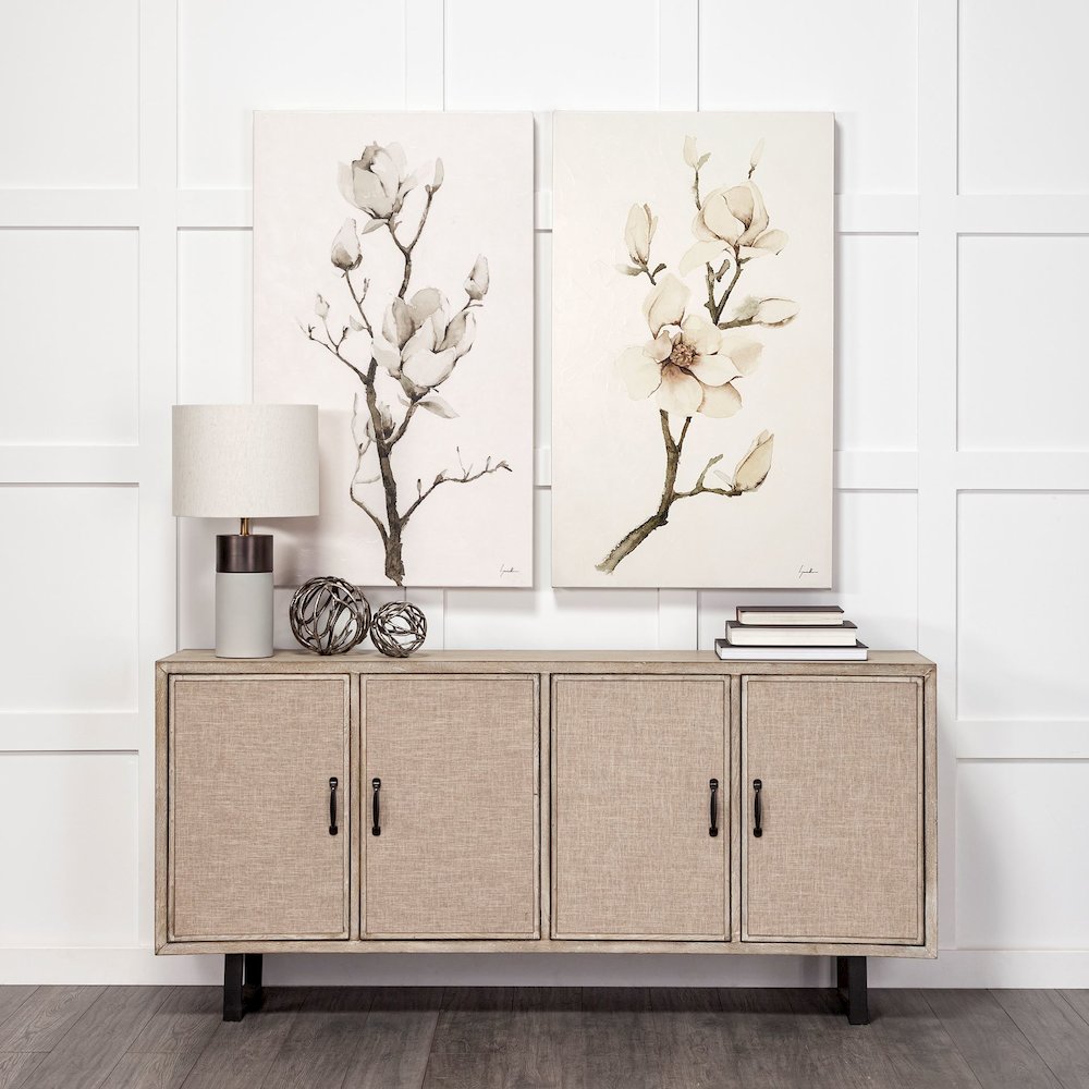 Sphaira Large 7L x 7W Silver Cast Aluminum Decorative Tree Branch Orb. Picture 2