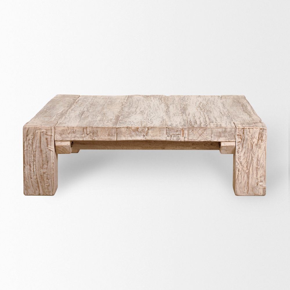 48X48 Square Reclaimed Solid Wood Coffee Table. Picture 6