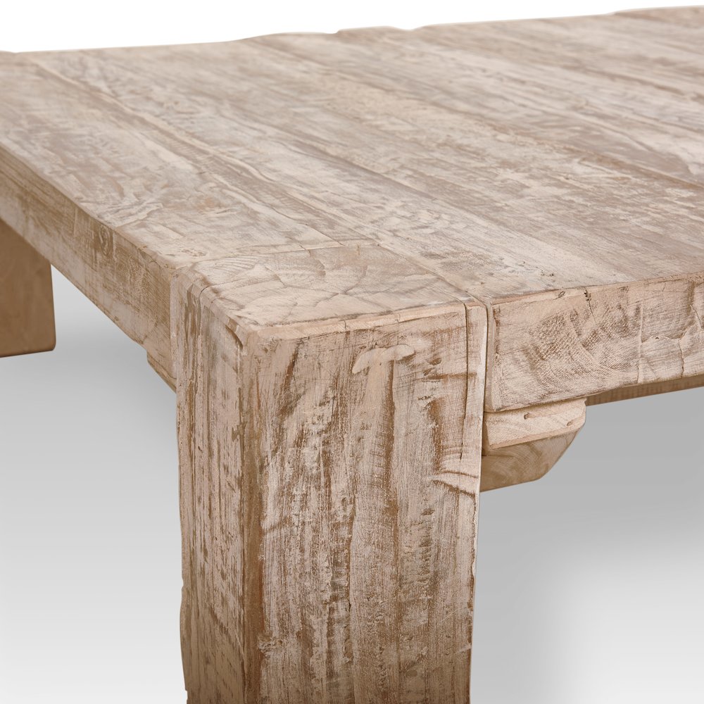 48X48 Square Reclaimed Solid Wood Coffee Table. Picture 7