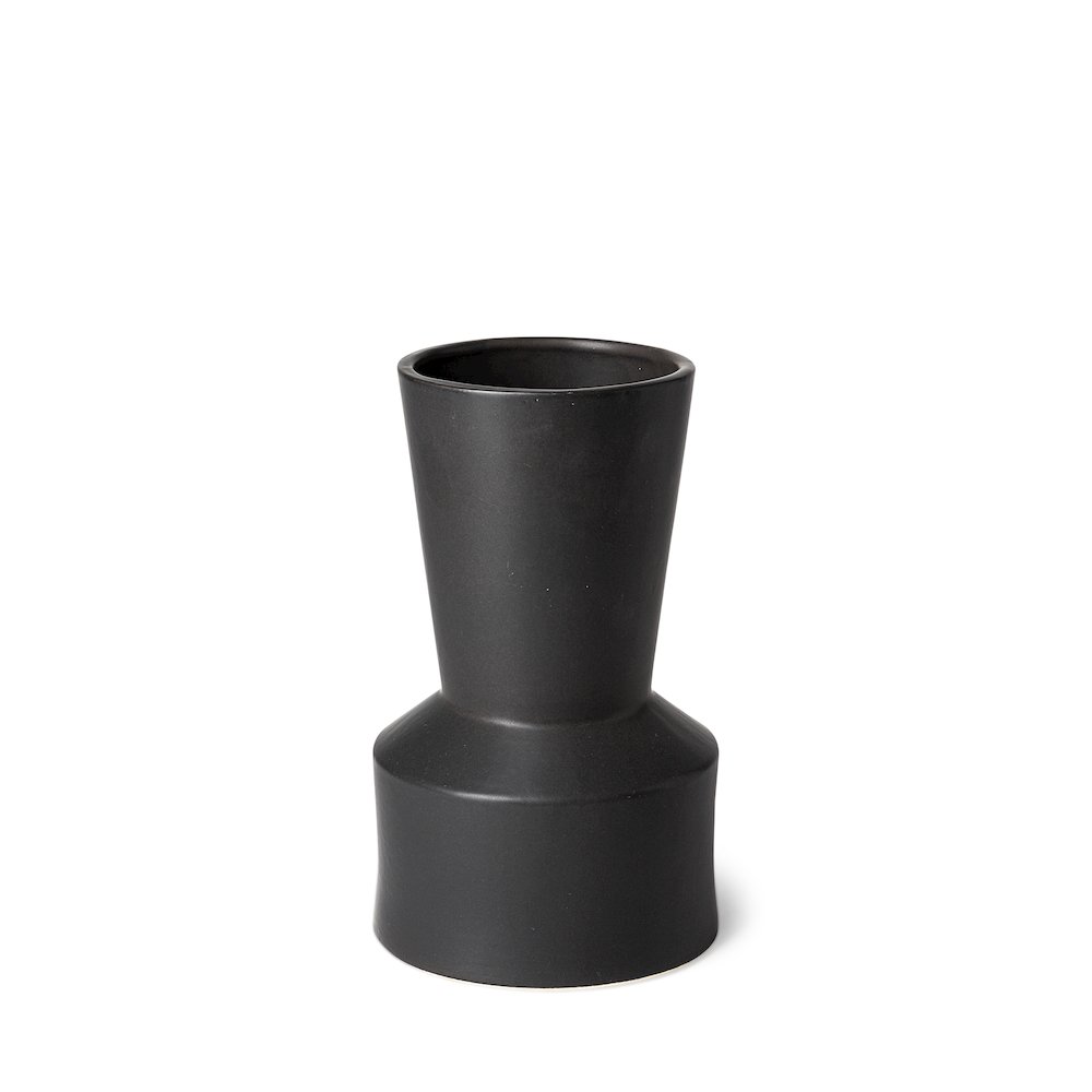 Laforge Black Ceramic Vase. Picture 1