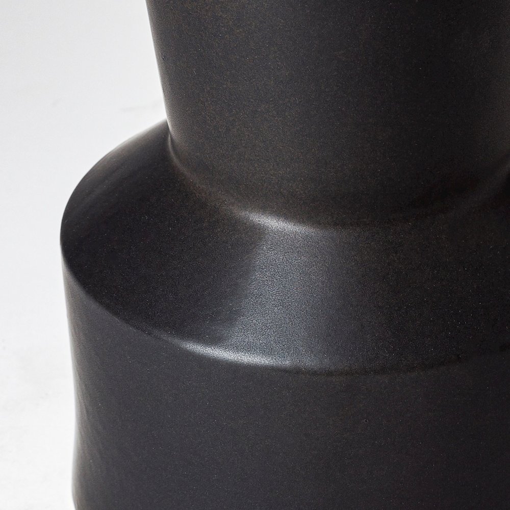 Laforge Black Ceramic Vase. Picture 7