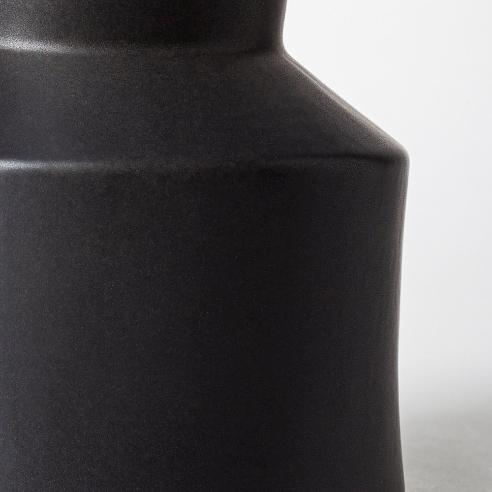 Laforge Black Ceramic Vase. Picture 9