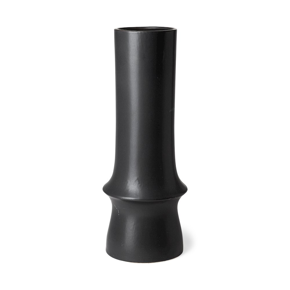 Laforge IBlack Ceramic Vase. Picture 1