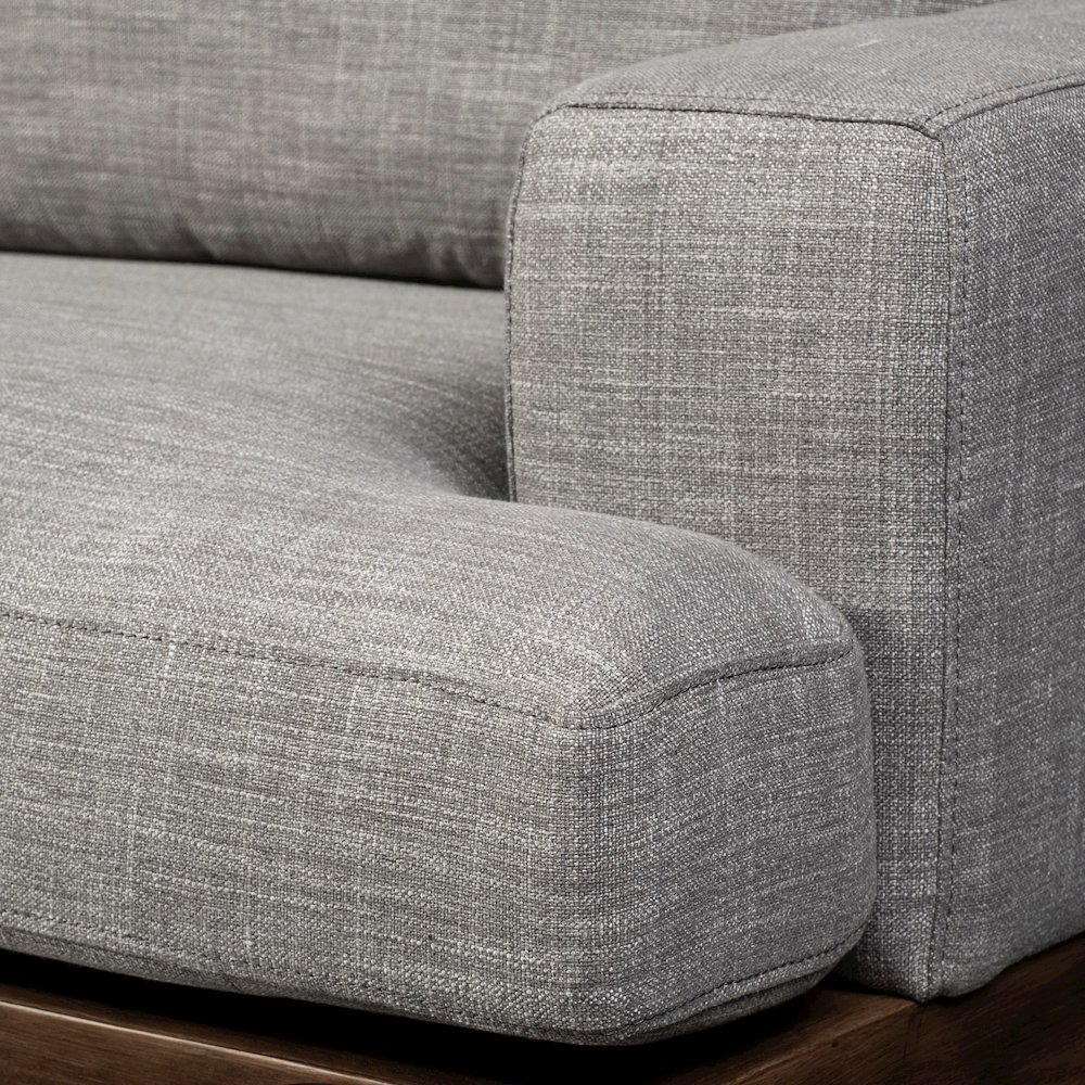 Colburne 95" Gray Upholstered Three Seater Sofa. Picture 8