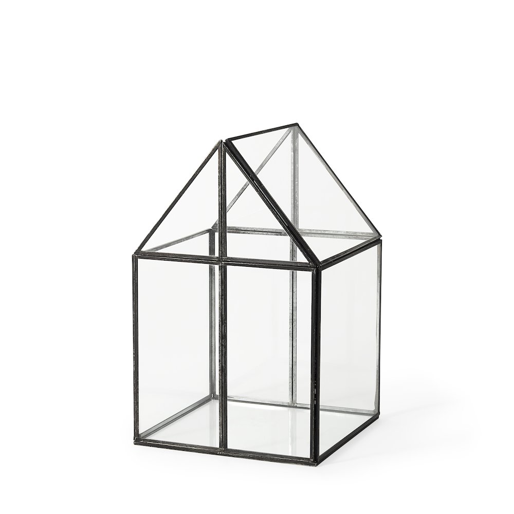 (Medium) 8L X 8W X 13H Hut Terrariumglass Base. Picture 1