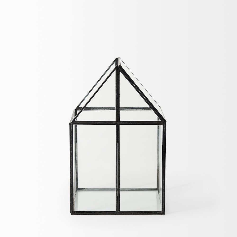 (Medium) 8L X 8W X 13H Hut Terrariumglass Base. Picture 3