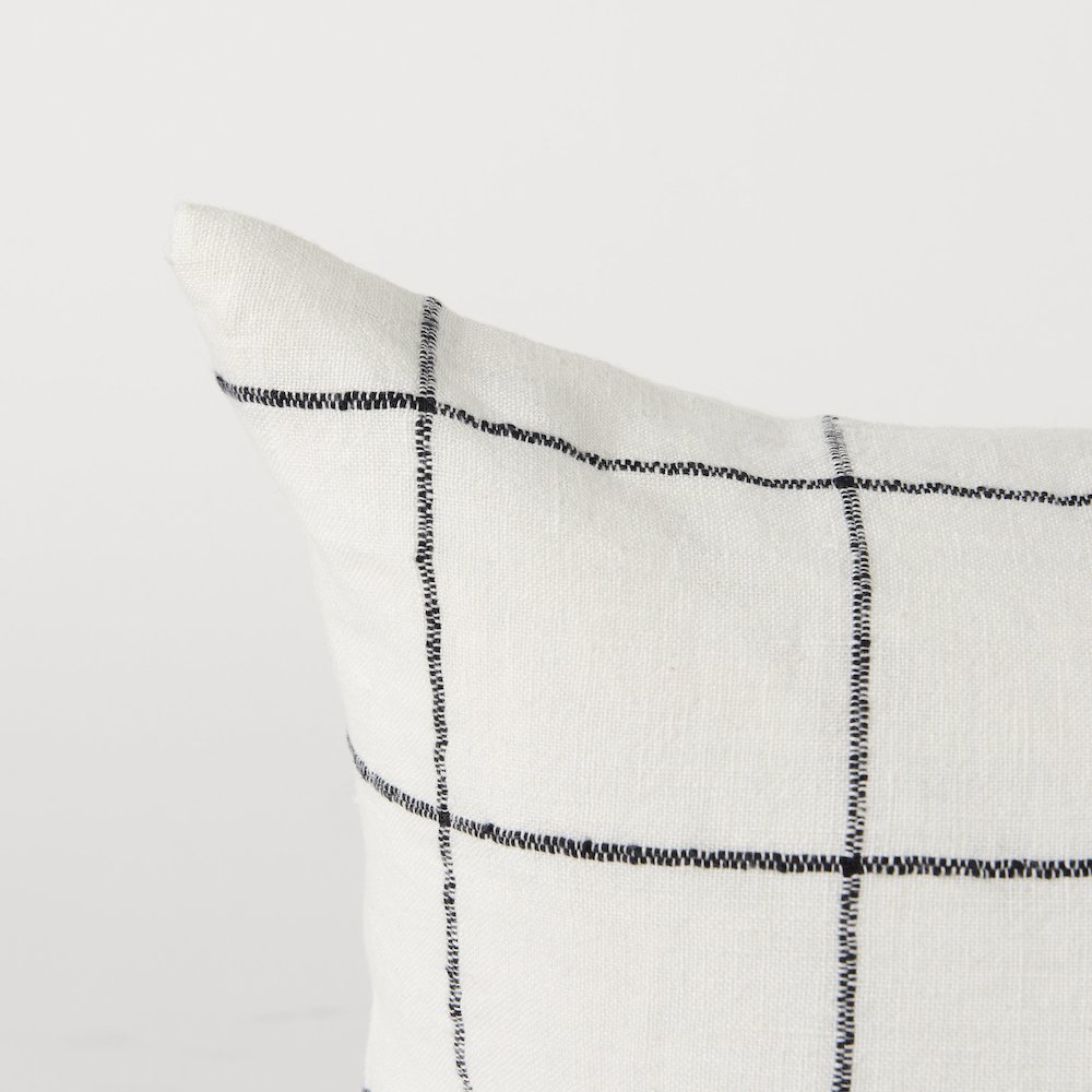 14 X 26 White/Black Square Pattern Decorative Pillow Cover. Picture 11