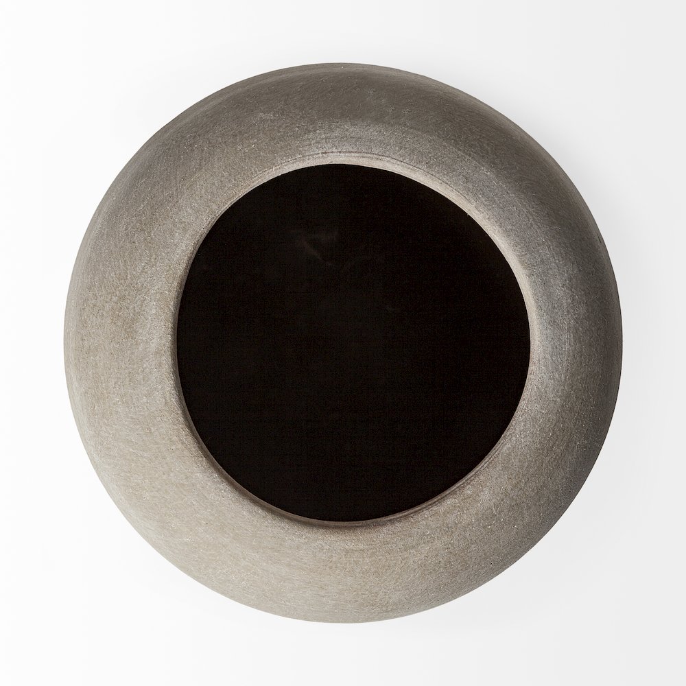 Cove Grey/Brown Ceramic Vase. Picture 6