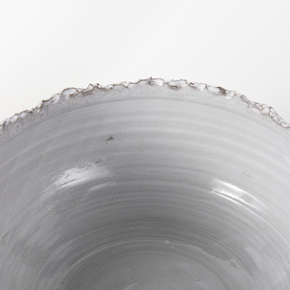 13L X 13W White Ceramic Large Decorative Bowl. Picture 12