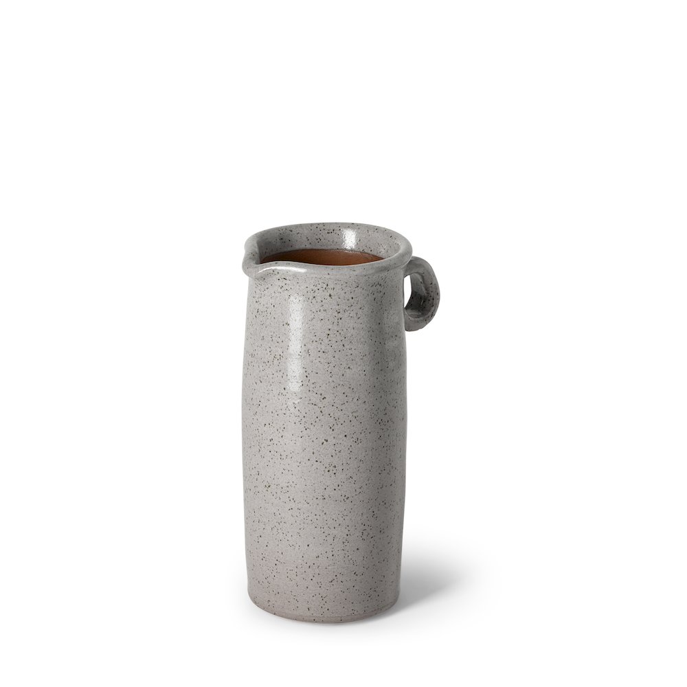 Frieda Small Freckled Gray Ceramic Jug. Picture 1