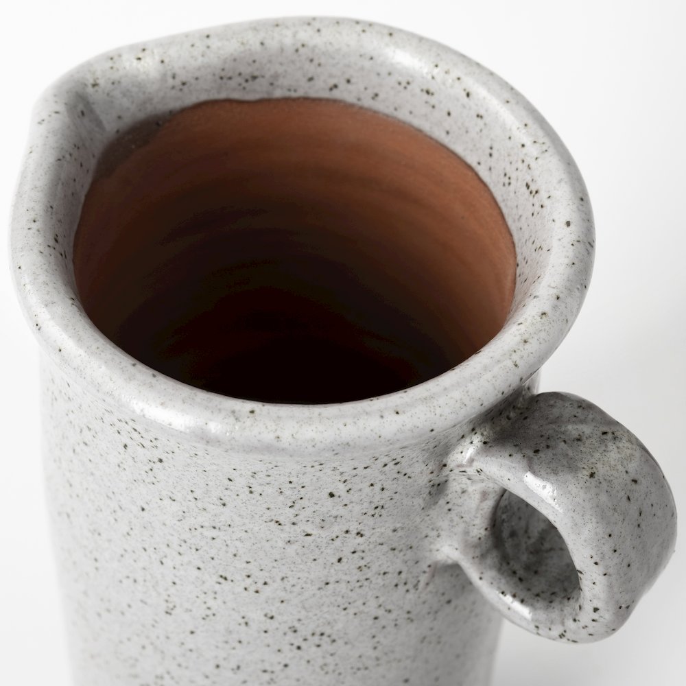 Frieda Small Freckled Gray Ceramic Jug. Picture 9