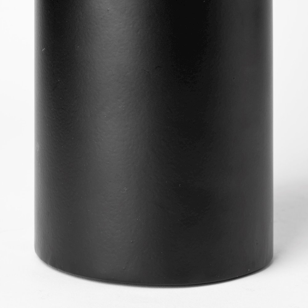 Alex Large Black Metal Cylindrical  Table Candle Holder. Picture 9