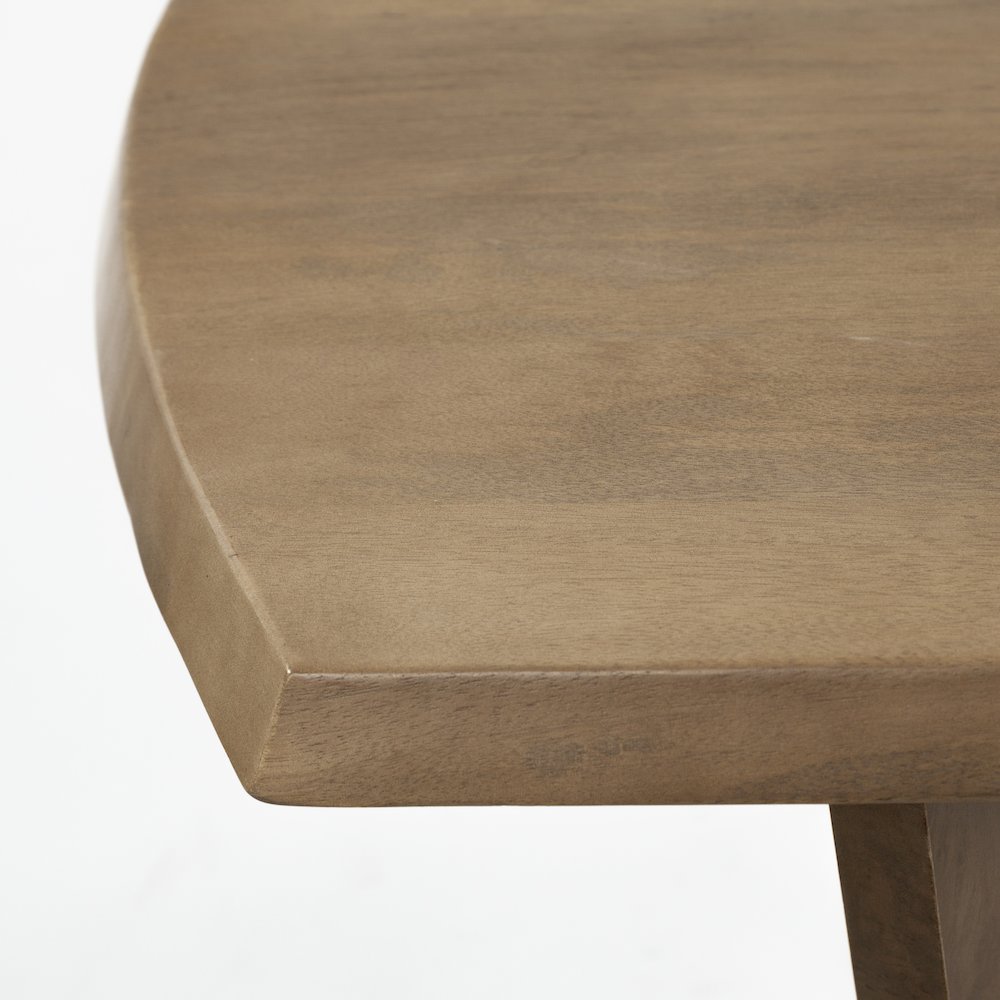 Denver 91.5x38 Rectangular Brown Solid Wood Top & Base Dining Table. Picture 8