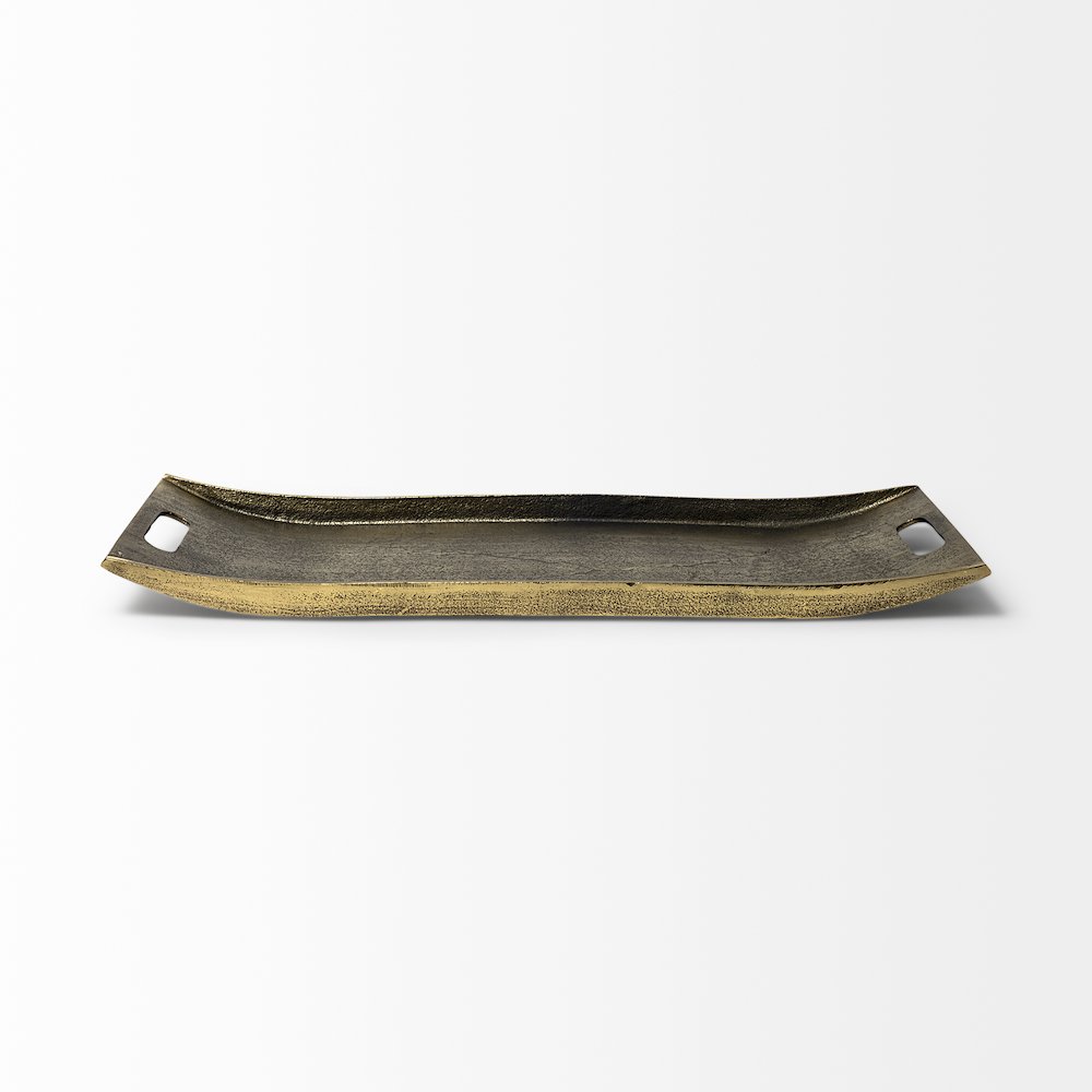 Drey 24L x 10W Gold Rectangular Tray. Picture 6