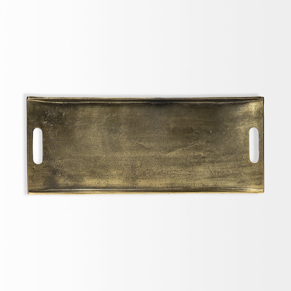 Drey 24L x 10W Gold Rectangular Tray. Picture 8