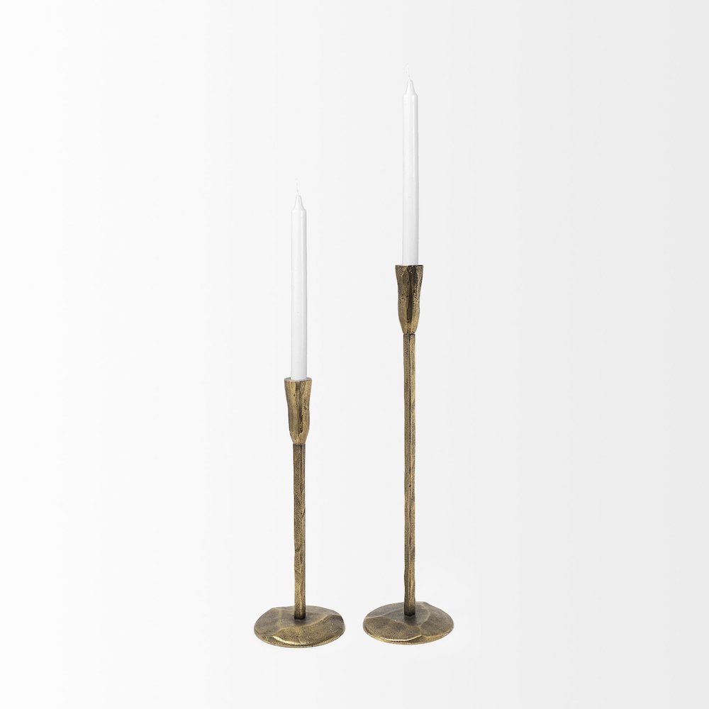 Levit (Large) Gold Table Candle Holder. Picture 9