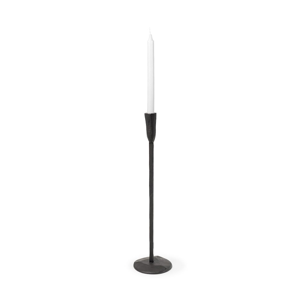 Levit (Large) Black Table Candle Holder. Picture 1
