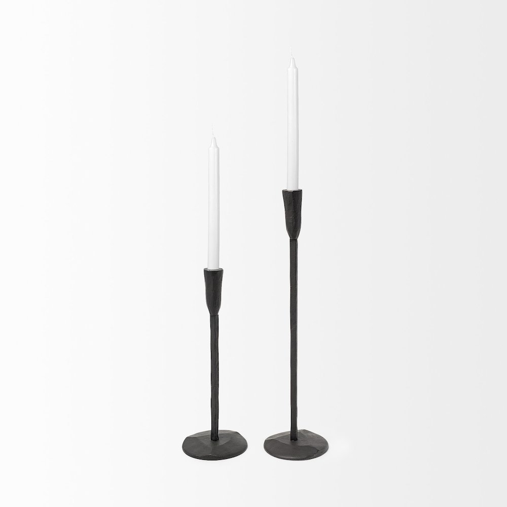 Levit (Large) Black Table Candle Holder. Picture 7