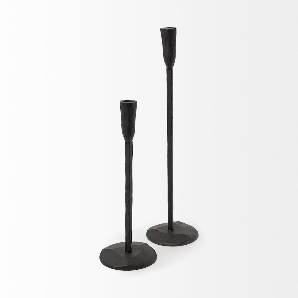 Levit (Large) Black Table Candle Holder. Picture 8