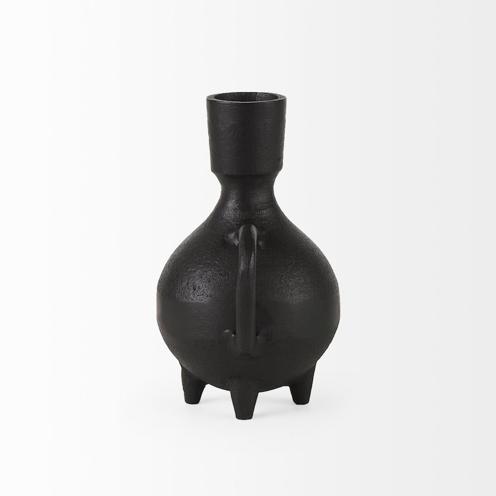 Cyrus Black Spherical Vase Flute Decorative Object. Picture 10