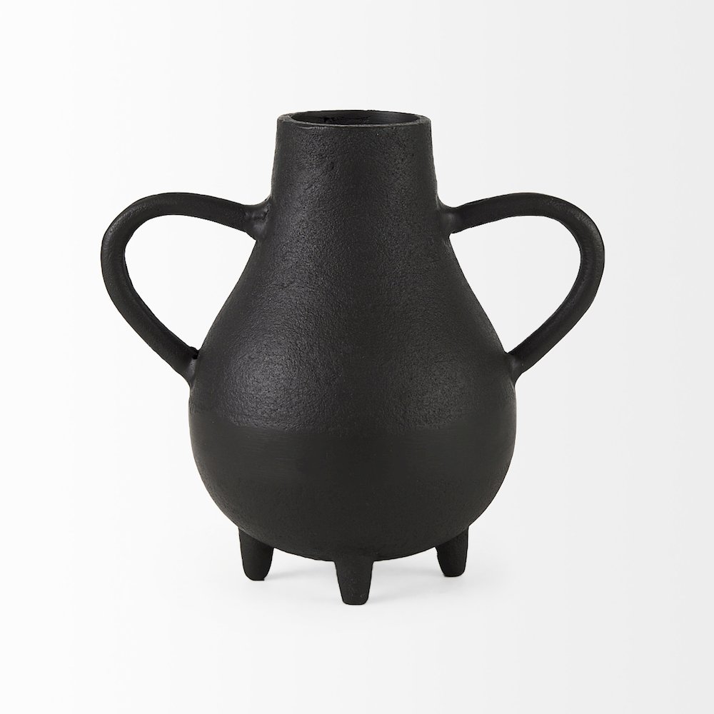 Cyrus Black Two handled Vase Decorative Object. Picture 10