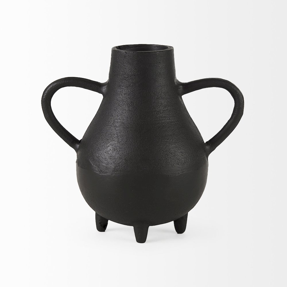 Cyrus Black Two handled Vase Decorative Object. Picture 12