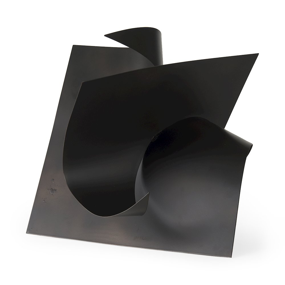 Francesca 18.1L x 18.1W x 18.1H Black Metal Sculptural Decorative Object. Picture 1