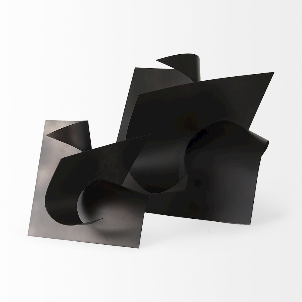Francesca 18.1L x 18.1W x 18.1H Black Metal Sculptural Decorative Object. Picture 6