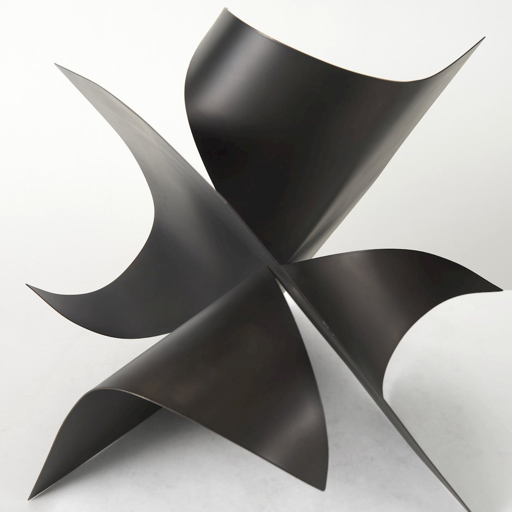 Francesca 18.1L x 18.1W x 18.1H Black Metal Sculptural Decorative Object. Picture 7
