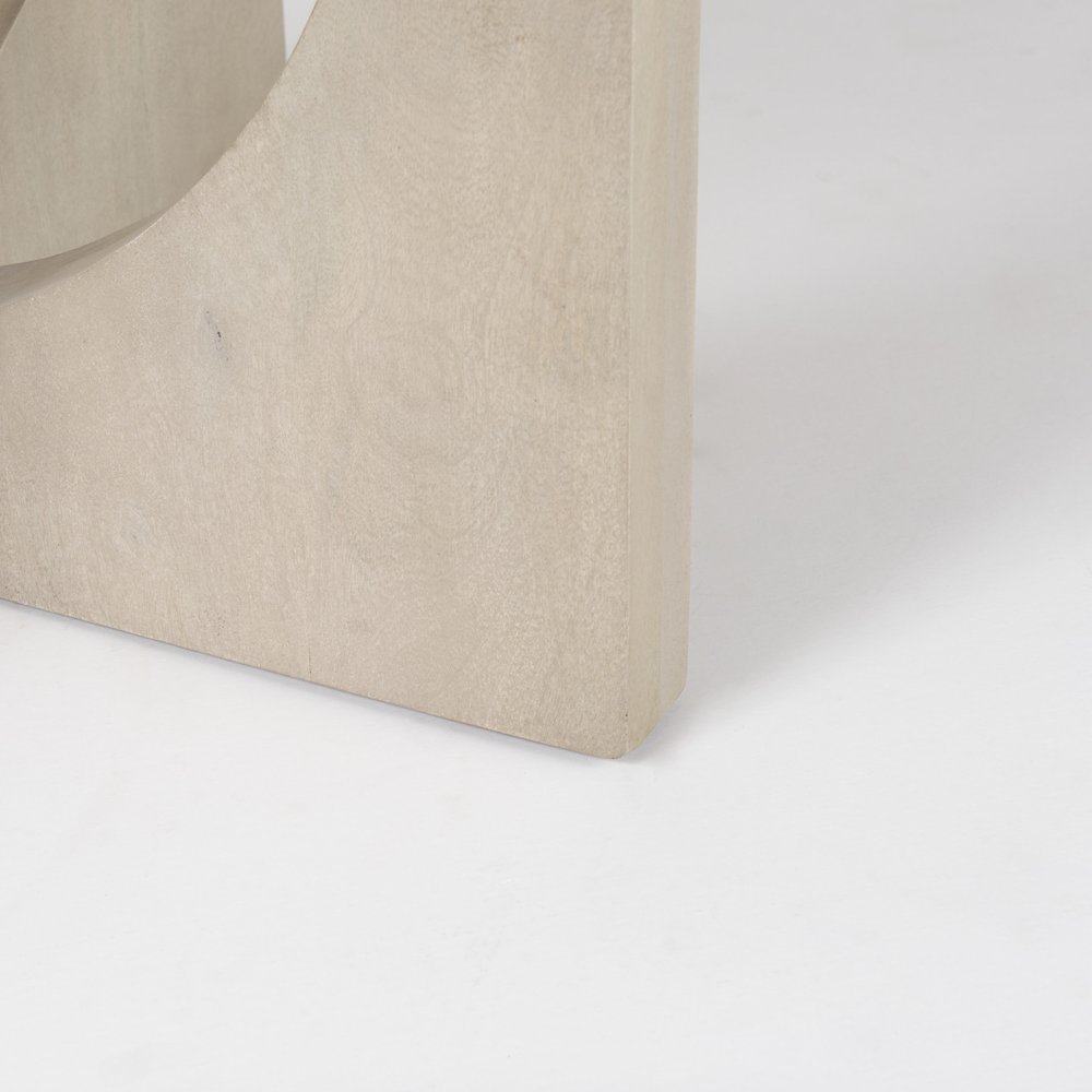 Liesl 54.L x 54.0W x 30.0H Barely Gray Finished Wood Circular Top Dining Table. Picture 3
