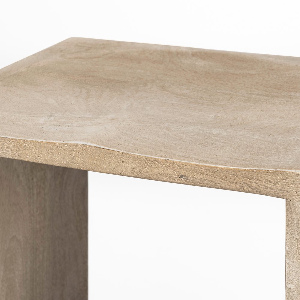 30" Seat Height Light Gray Wood Bar Stool. Picture 8