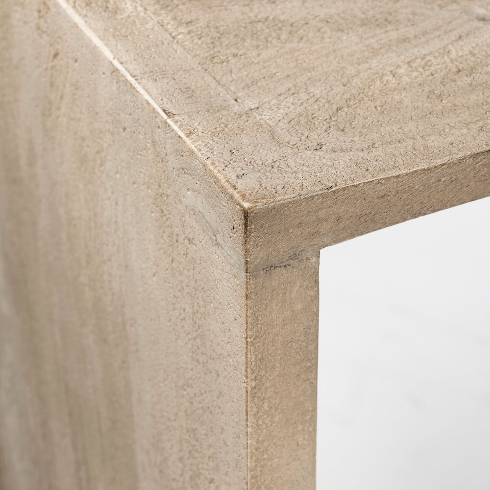 30" Seat Height Light Gray Wood Bar Stool. Picture 9