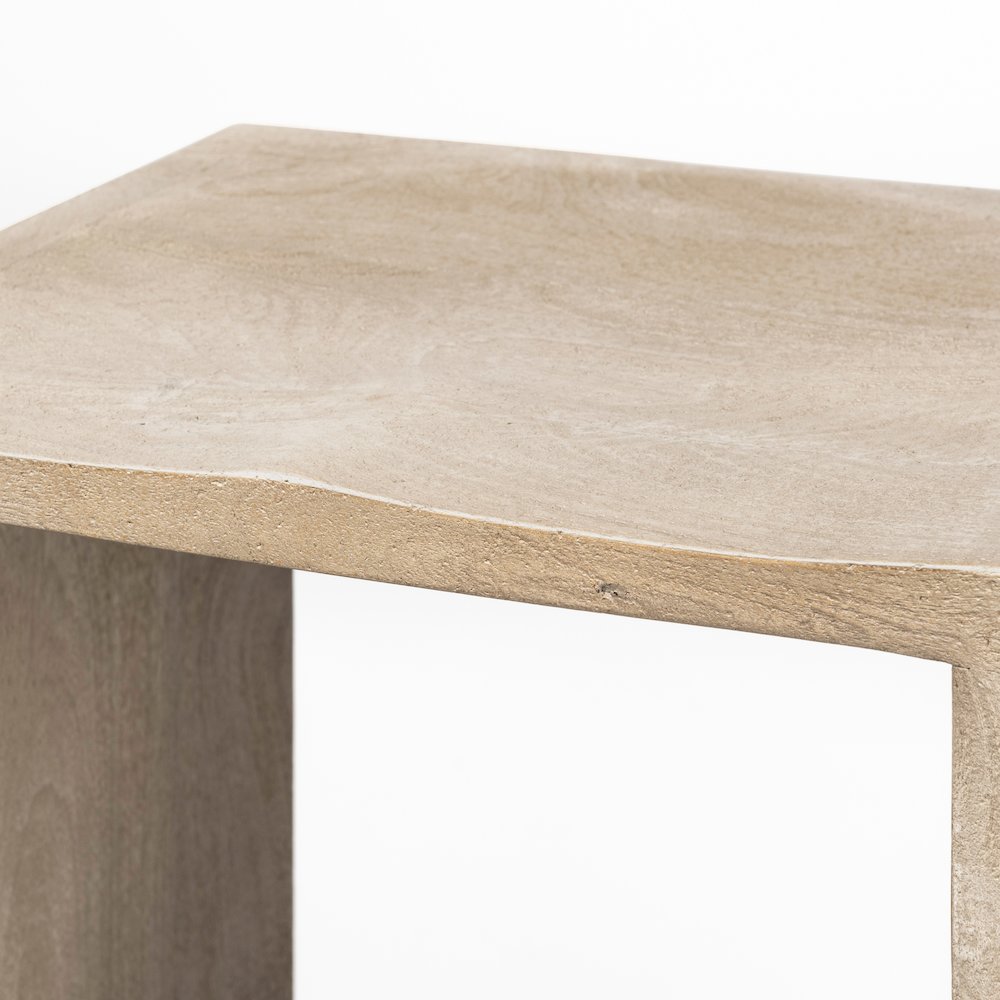 26" Seat Height Light Gray Wood Counter Stool. Picture 8