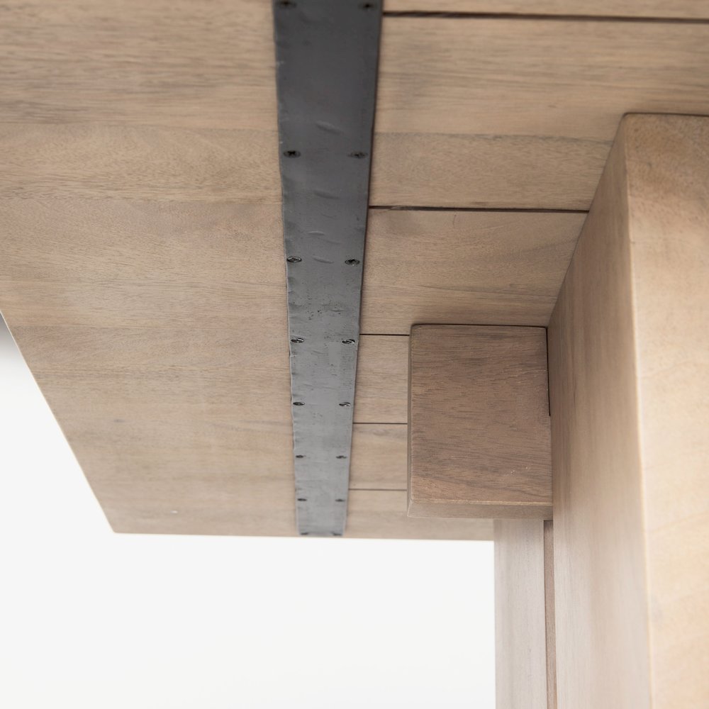 84L Light Brown Wood Dining Table. Picture 2