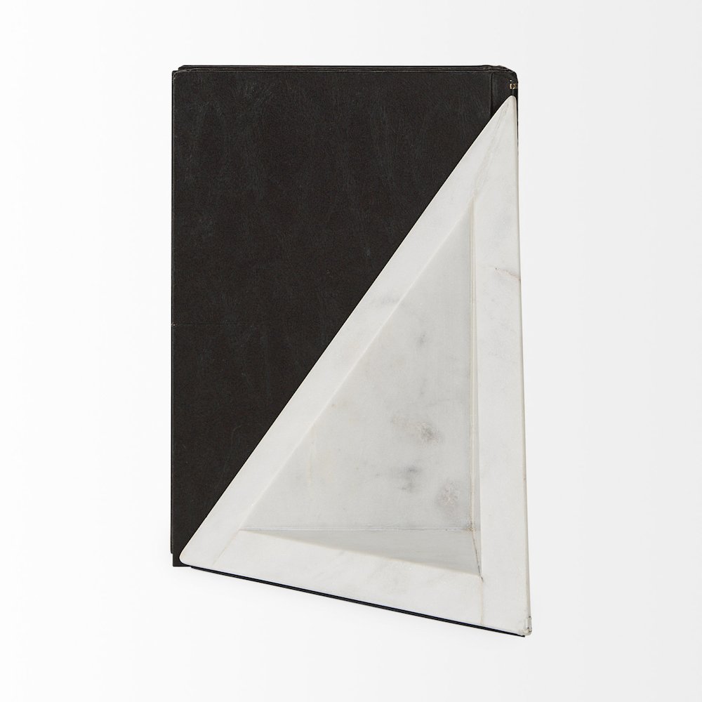 8.0"L X 6.0"W X 7.0"H Marble Set Of Two Bookends. Picture 6