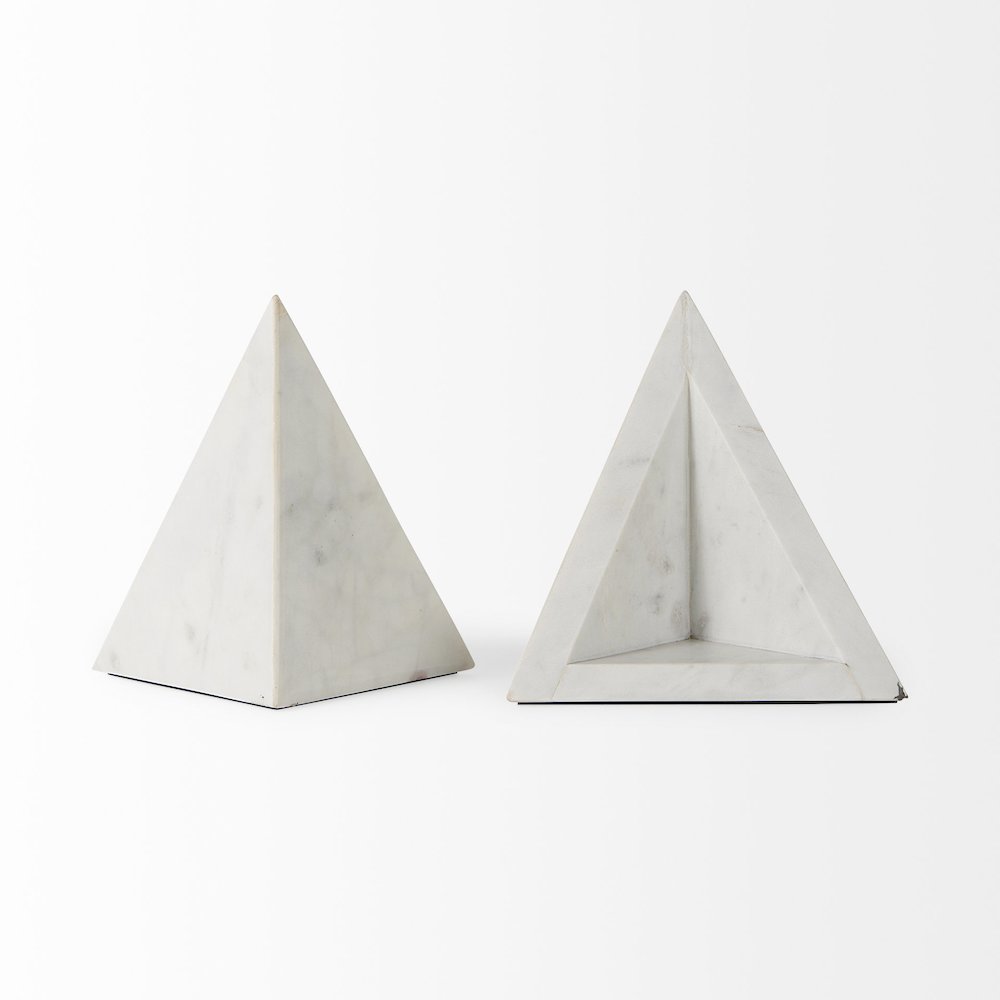 8.0"L X 6.0"W X 7.0"H Marble Set Of Two Bookends. Picture 8