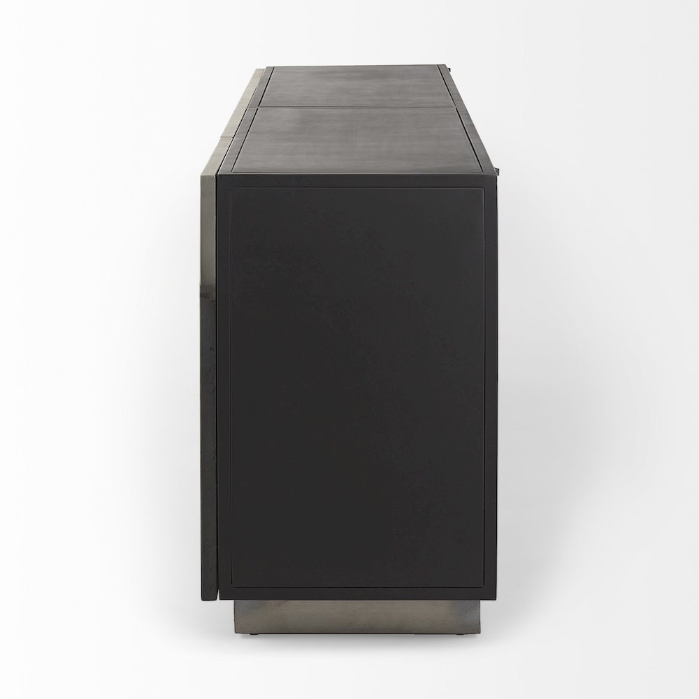 Roxdale 82.0L x 18.0W x 29.0H Acid Wash Metal Sideboard. Picture 13
