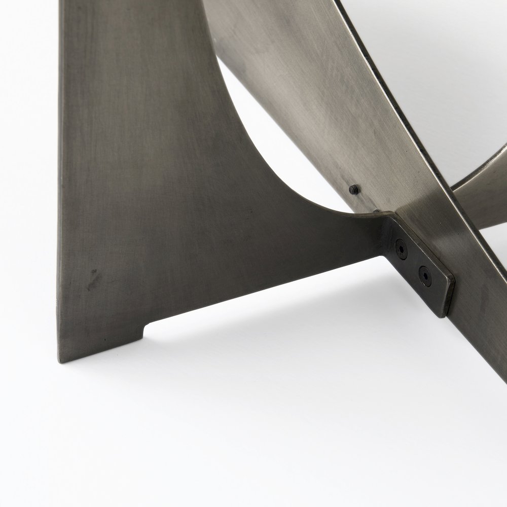 Iv Black Marble Top Iron Console Table. Picture 8