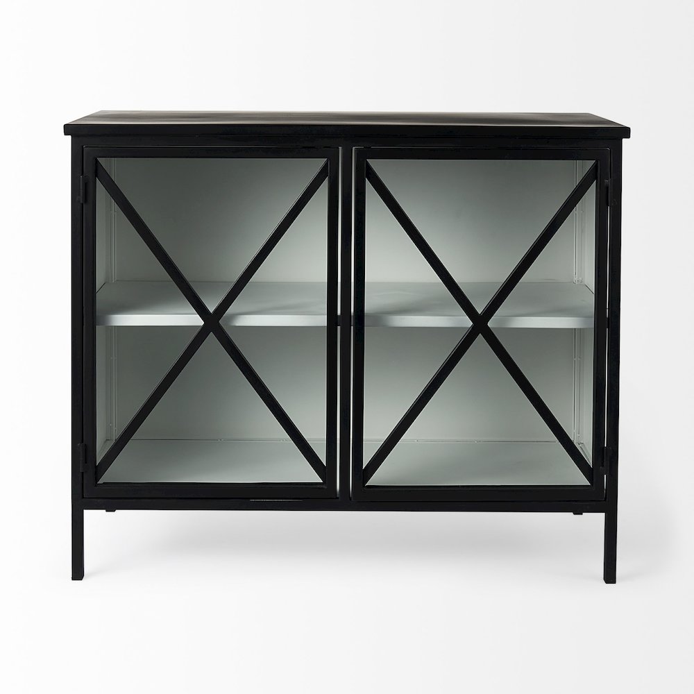 Two Door Glass Cabinet. Picture 11