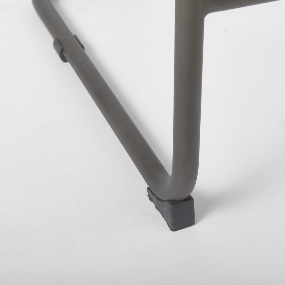 43" Total Height Brown/Gray Suede Iron Frame Bar Stool. Picture 3