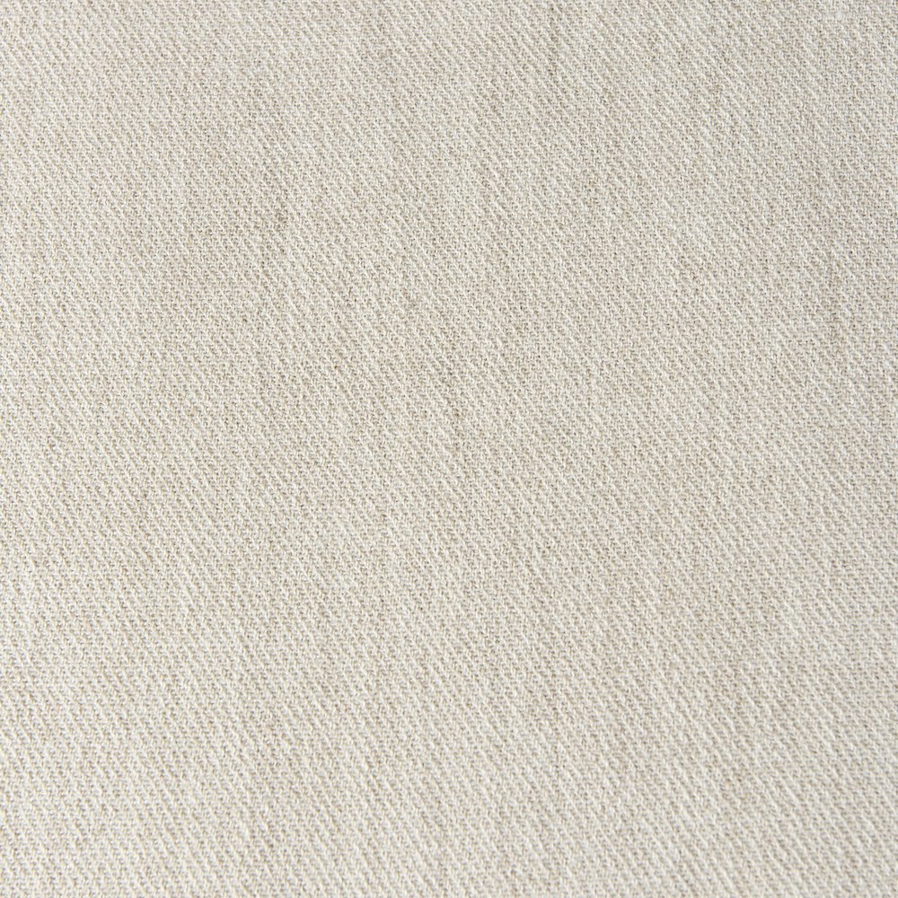 Light Brown Wood Cream Fabric Seat And Cane Back Armless Dining Chair. Picture 6