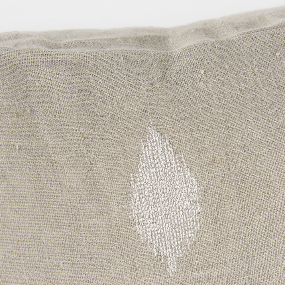 18L X 18W Beige And Cream Fabric Patterned Decorative Pillow Cover. Picture 10