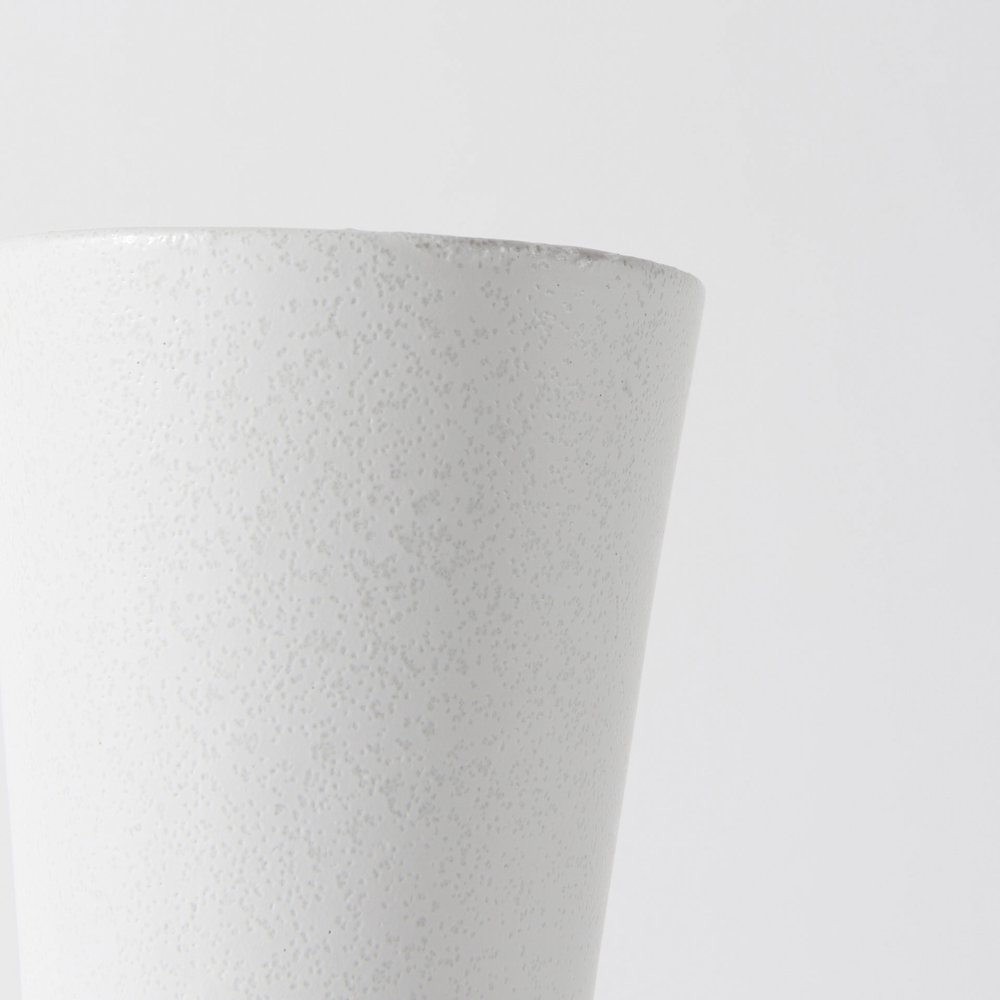 Laforge 9.4H Small White Ceramic Vase. Picture 7