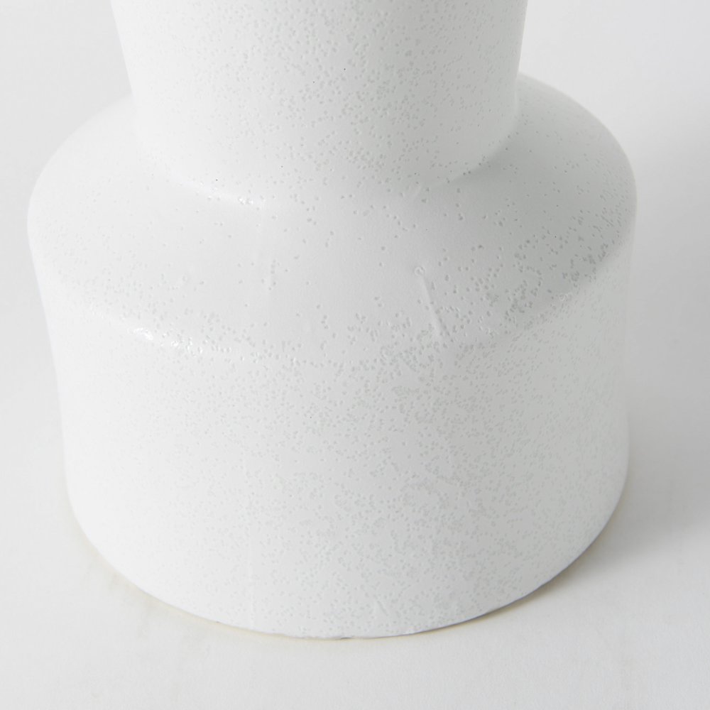 Laforge 9.4H Small White Ceramic Vase. Picture 8