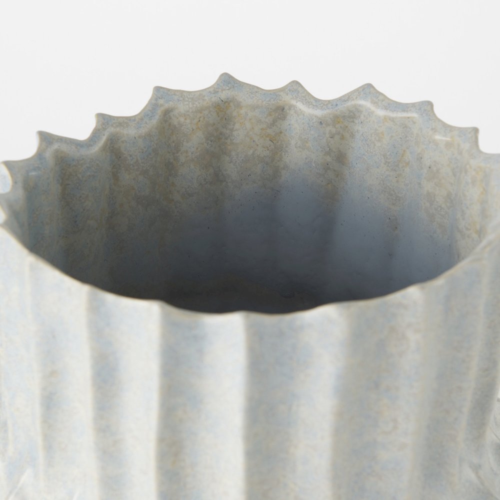 Cardon 14.4H Gray Ceramic Vase. Picture 5