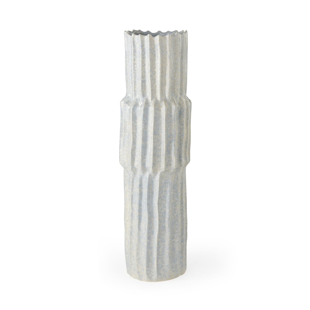 Cardon 23.0H Gray Ceramic Vase. Picture 1