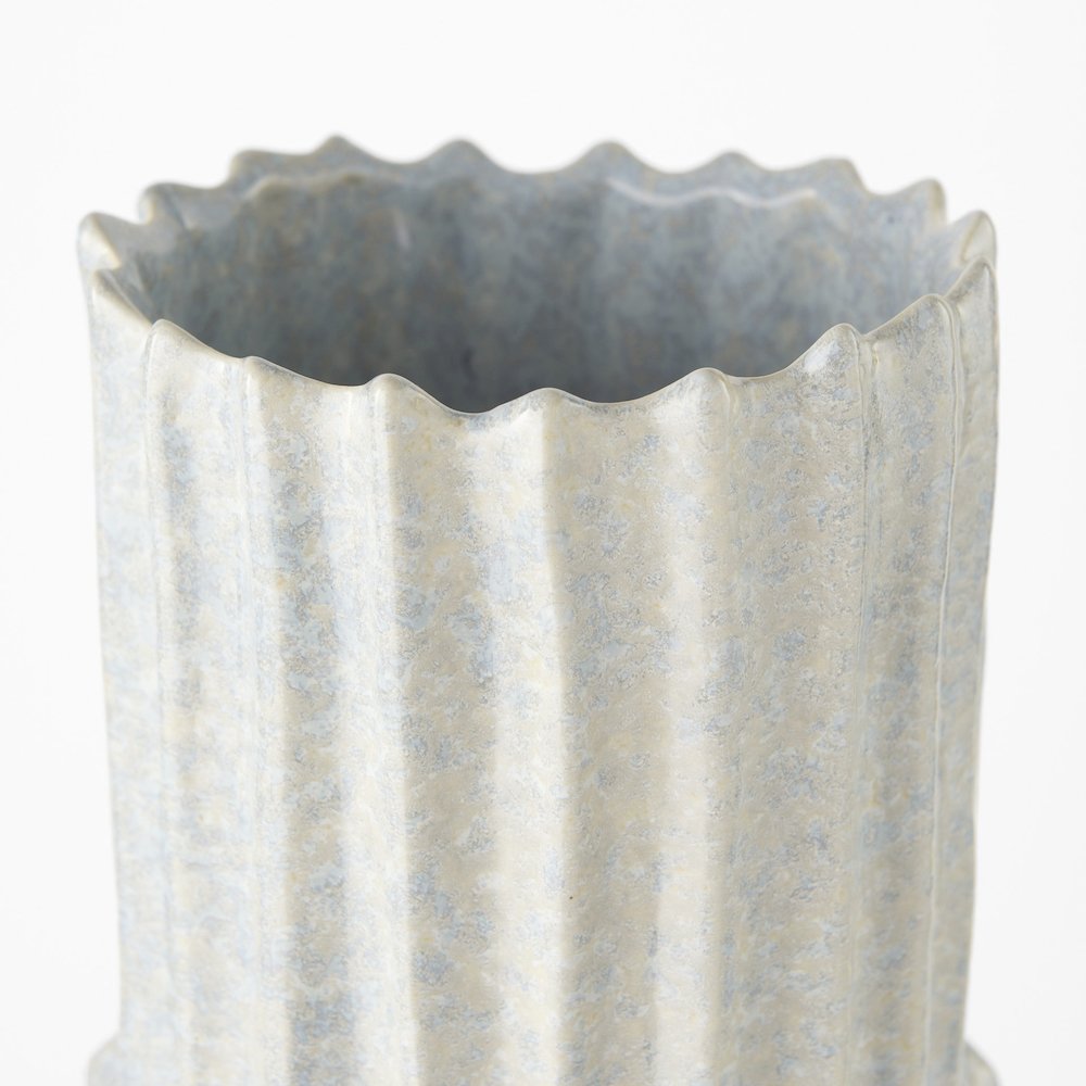 Cardon 23.0H Gray Ceramic Vase. Picture 4