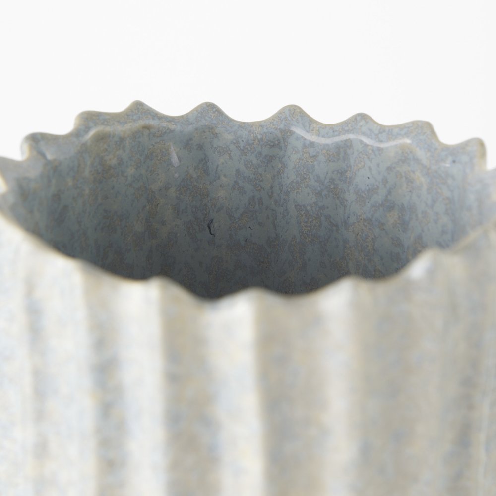 Cardon 23.0H Gray Ceramic Vase. Picture 5